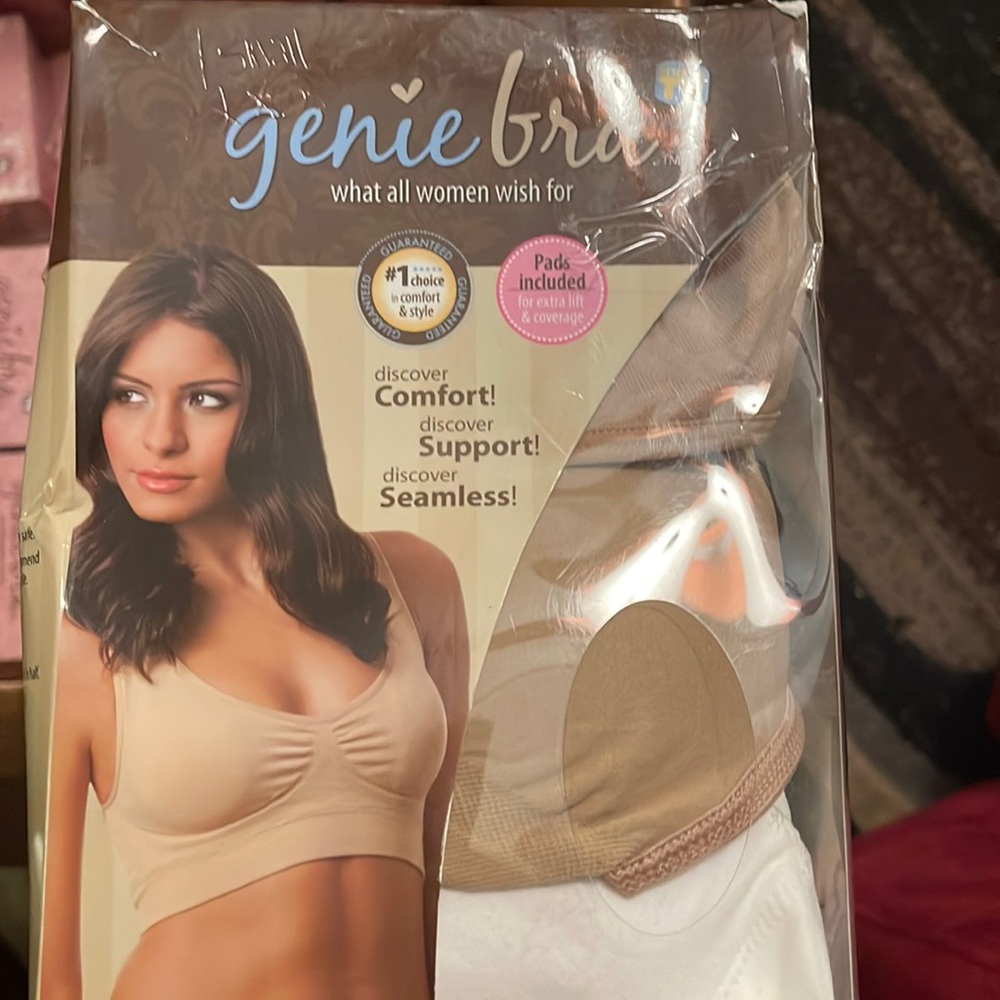 Genie bras, 2 tan, 1 white